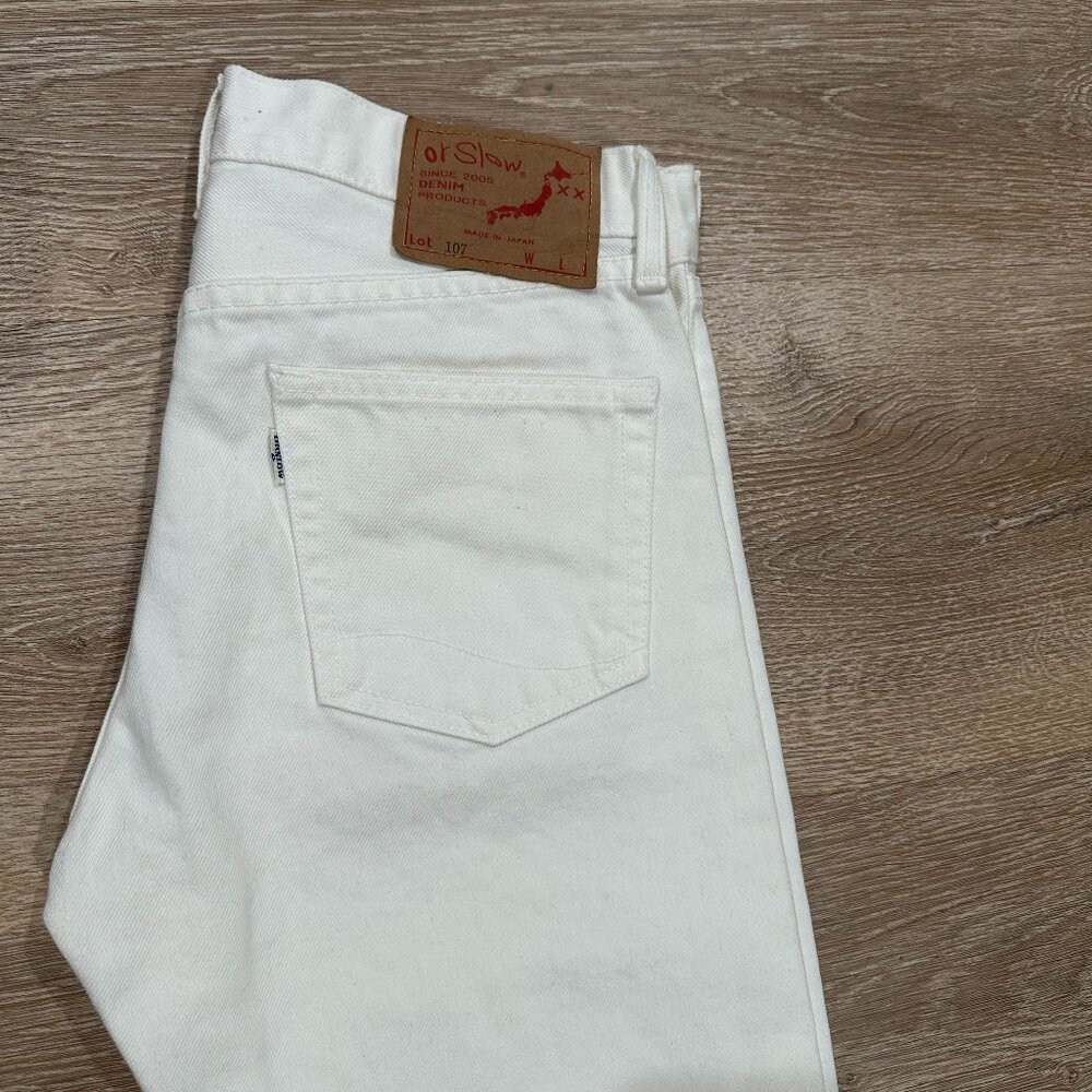 OrSlow Japanese Selvedge Denim Jeans White
